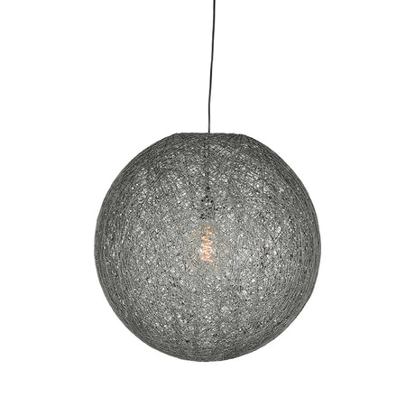 LABEL51 Hanglamp Twist - Grijs - Vlas - L van LABEL51 – Luxe comfort op maat van PureWonen. Vraag naar de beste prijs.