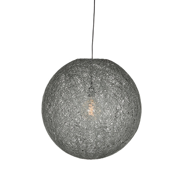LABEL51 Hanglamp Twist - Grijs - Vlas - L van LABEL51 – Luxe comfort op maat van PureWonen. Vraag naar de beste prijs.