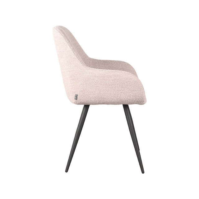 LABEL51 Eetkamerstoel Fender - Naturel - Boucle van LABEL51 - laagste prijs offerte van PureWonen