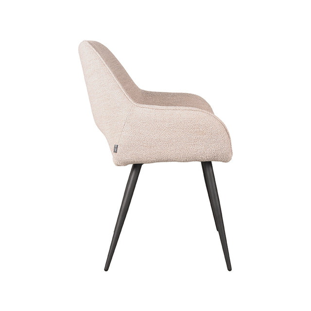 LABEL51 Eetkamerstoel Fer - Naturel - Boucle van LABEL51 - laagste prijs offerte van PureWonen
