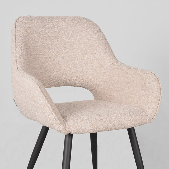 LABEL51 Eetkamerstoel Fer - Naturel - Boucle van LABEL51 - laagste prijs offerte van PureWonen