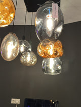 Sale 8 glazen bollen lamp. showroom