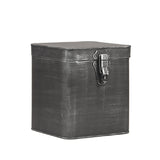 LABEL51 Opbergkist - Antiek grijs - Metaal - XL 18x19x21 cm van LABEL51 – Luxe comfort op maat van PureWonen. Vraag naar de beste prijs.