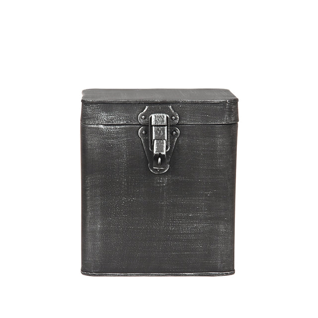LABEL51 Opbergkist - Antiek grijs - Metaal - XL 18x19x21 cm van LABEL51 – Luxe comfort op maat van PureWonen. Vraag naar de beste prijs.