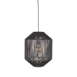 LABEL51 Hanglamp Ibiza - Zwart - Jute - 1-Lichts Cilinder