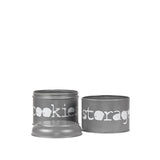 LABEL51 Opbergblik - Antiek grijs - Metaal - 17x17x27 cm van LABEL51 - laagste prijs offerte van PureWonen