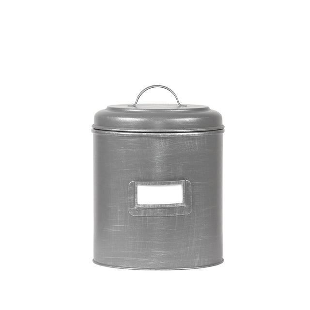 LABEL51 Opbergblik - Antiek grijs - Metaal - L - 18x18x24 cm van LABEL51 - laagste prijs offerte van PureWonen