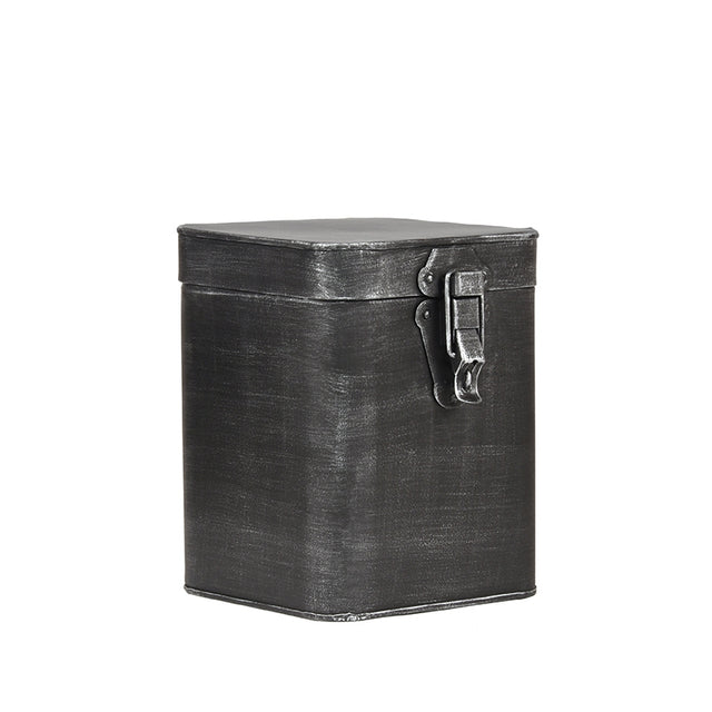 LABEL51 Opbergkist - Antiek grijs - Metaal - L - 15x16x19 cm van LABEL51 - laagste prijs offerte van PureWonen