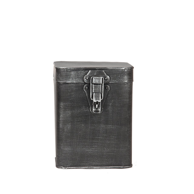 LABEL51 Opbergkist - Antiek grijs - Metaal - L - 15x16x19 cm van LABEL51 - laagste prijs offerte van PureWonen