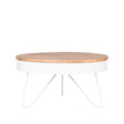 LABEL51 Salontafel Saran - Wit - Mangohout - 80 cm van LABEL51 - laagste prijs offerte van PureWonen