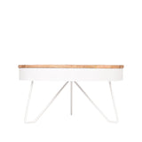 LABEL51 Salontafel Saran - Wit - Mangohout - 80 cm van LABEL51 - laagste prijs offerte van PureWonen