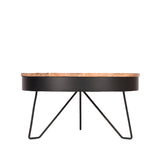 LABEL51 Salontafel Saran - Zwart - Mangohout - 80 cm van LABEL51 - laagste prijs offerte van PureWonen