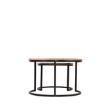 LABEL51 Salontafel Set Double - Rough - Mangohout - 70 cm van LABEL51 - laagste prijs offerte van PureWonen