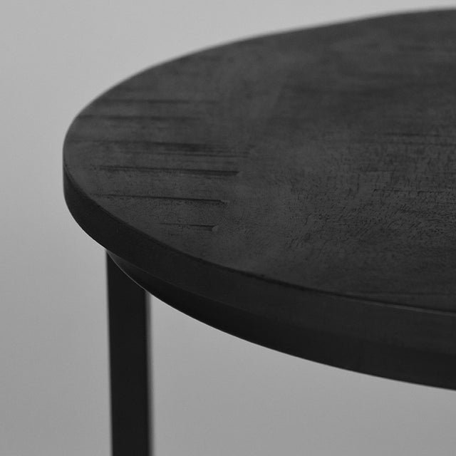 LABEL51 Salontafel Duo - Zwart - Mangohout - 50 cm van LABEL51 – Luxe comfort op maat van PureWonen. Vraag naar de beste prijs.