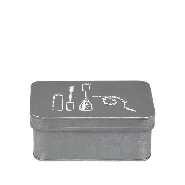 LABEL51 Make-Up opbergkist - Grijs - Metaal van LABEL51 – Luxe comfort op maat van PureWonen. Vraag naar de beste prijs.