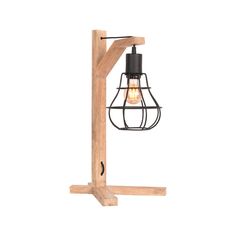 LABEL51 Tafellamp Drop - Zwart - Mangohout van LABEL51 - laagste prijs offerte van PureWonen