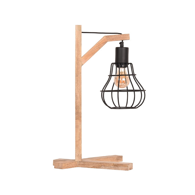 LABEL51 Tafellamp Drop - Zwart - Mangohout van LABEL51 - laagste prijs offerte van PureWonen