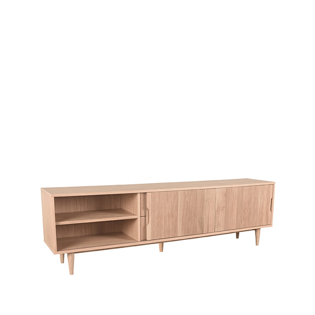 LABEL51 Tv-meubel Jule - Naturel - Eiken - Tv-Meubel 200 cm van LABEL51 – Luxe comfort op maat van PureWonen. Vraag naar de beste prijs.