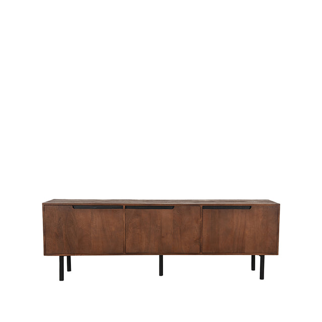 LABEL51 Tv-meubel Rio - Espresso - Mangohout - Tv-Meubel 180 cm van LABEL51 – Luxe comfort op maat van PureWonen. Vraag naar de beste prijs.