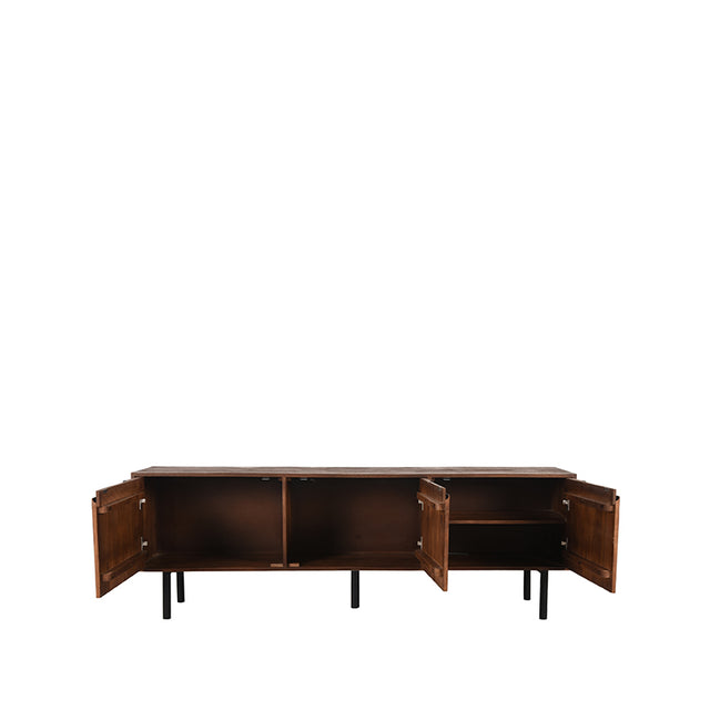 LABEL51 Tv-meubel Rio - Espresso - Mangohout - Tv-Meubel 180 cm van LABEL51 – Luxe comfort op maat van PureWonen. Vraag naar de beste prijs.