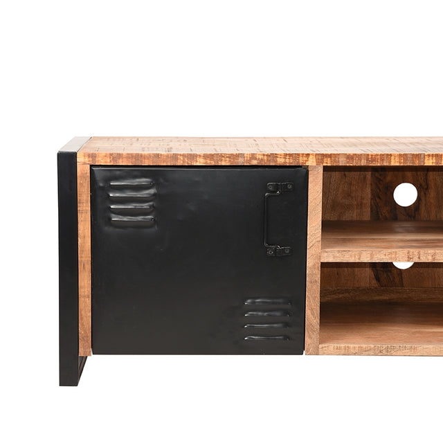 LABEL51 Tv-meubel Brussels - Rough - Mangohout - Tv-Meubel 160 cm van LABEL51 – Luxe comfort op maat van PureWonen. Vraag naar de beste prijs.